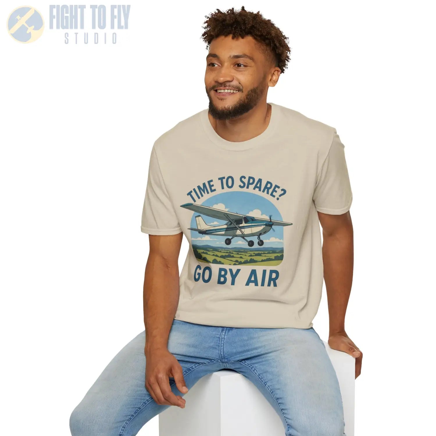 Time to Spare? Go by Air Cessna 172 T Shirt Pilot gifts WWII warbird t shirt
