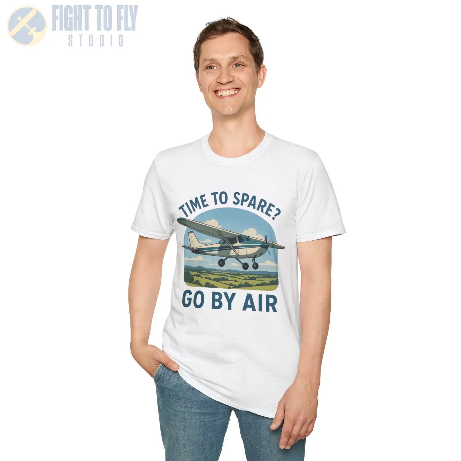 Time to Spare? Go by Air Cessna 172 T Shirt Pilot gifts WWII warbird t shirt
