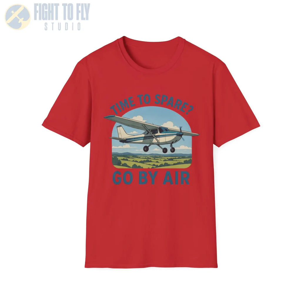 Time to Spare? Go by Air - Cessna 172 - T-Shirt - Pilot gifts - WWII warbird t-shirt