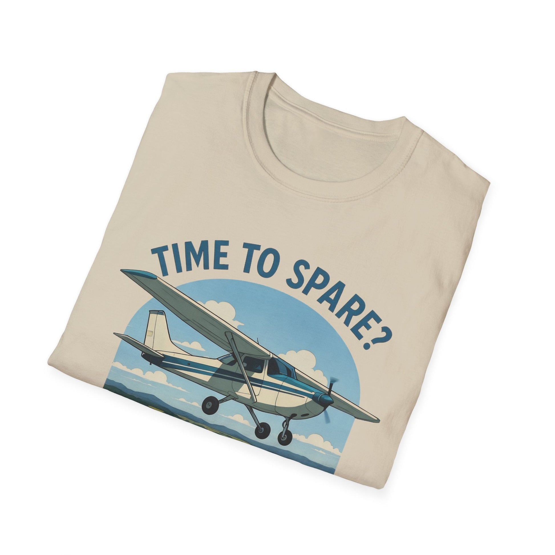 Cessna 172 Premium T-Shirt – “Time to Spare? Go by Air” Skyhawk Aviation Tee - Pilot gifts - WWII warbird t-shirt