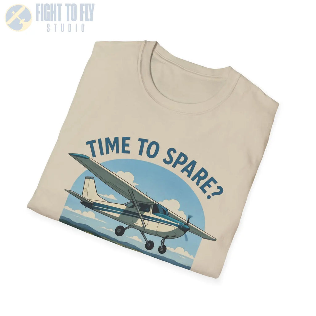 Time to Spare? Go by Air - Cessna 172 - T-Shirt - Pilot gifts - WWII warbird t-shirt