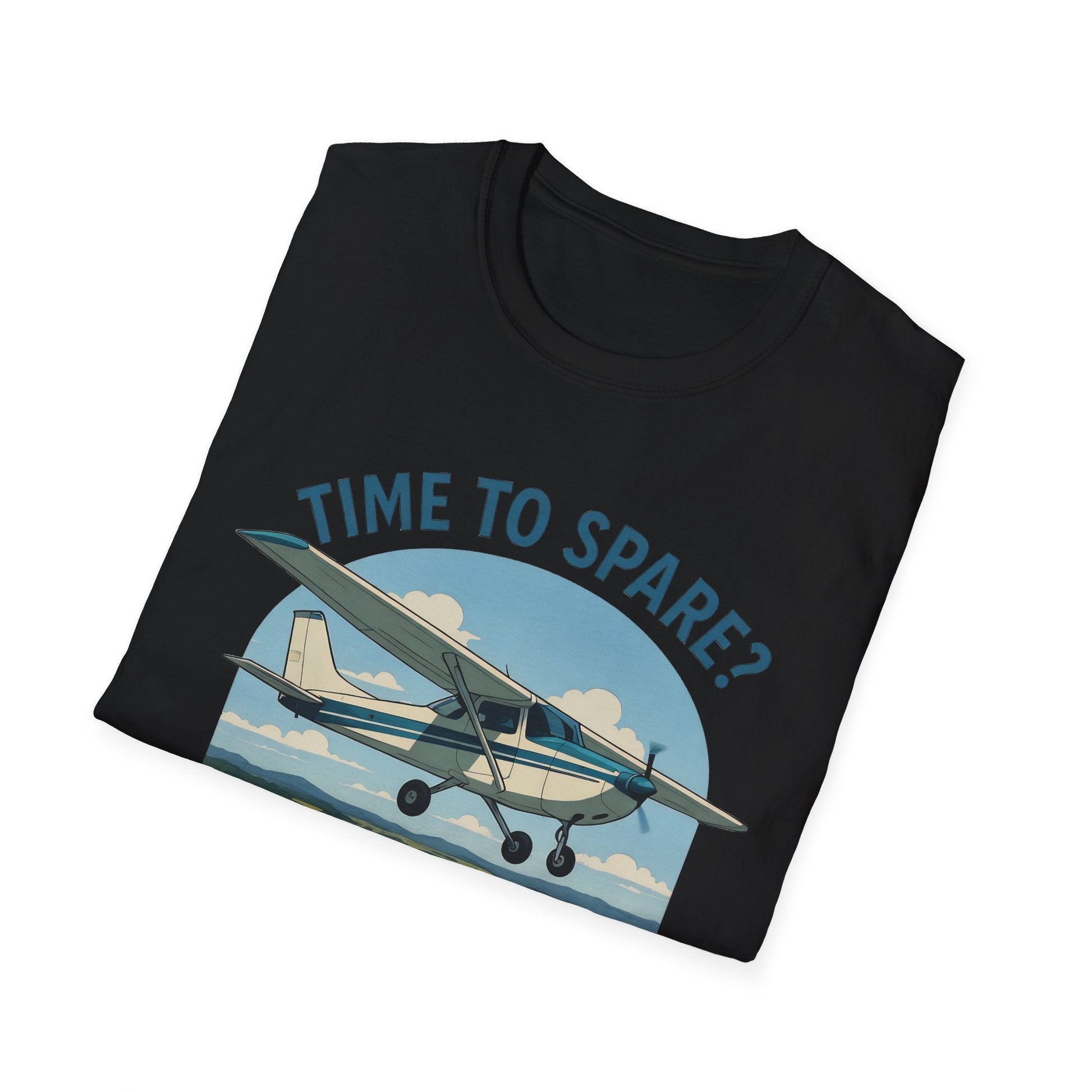 Cessna 172 Premium T-Shirt – “Time to Spare? Go by Air” Skyhawk Aviation Tee - Pilot gifts - WWII warbird t-shirt
