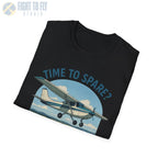 Time to Spare? Go by Air - Cessna 172 - T-Shirt - Pilot gifts - WWII warbird t-shirt