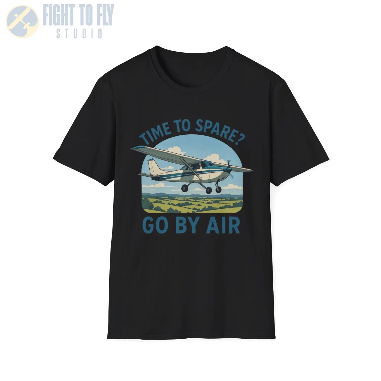 Time to Spare? Go by Air Cessna 172 T Shirt Pilot gifts WWII warbird t shirt