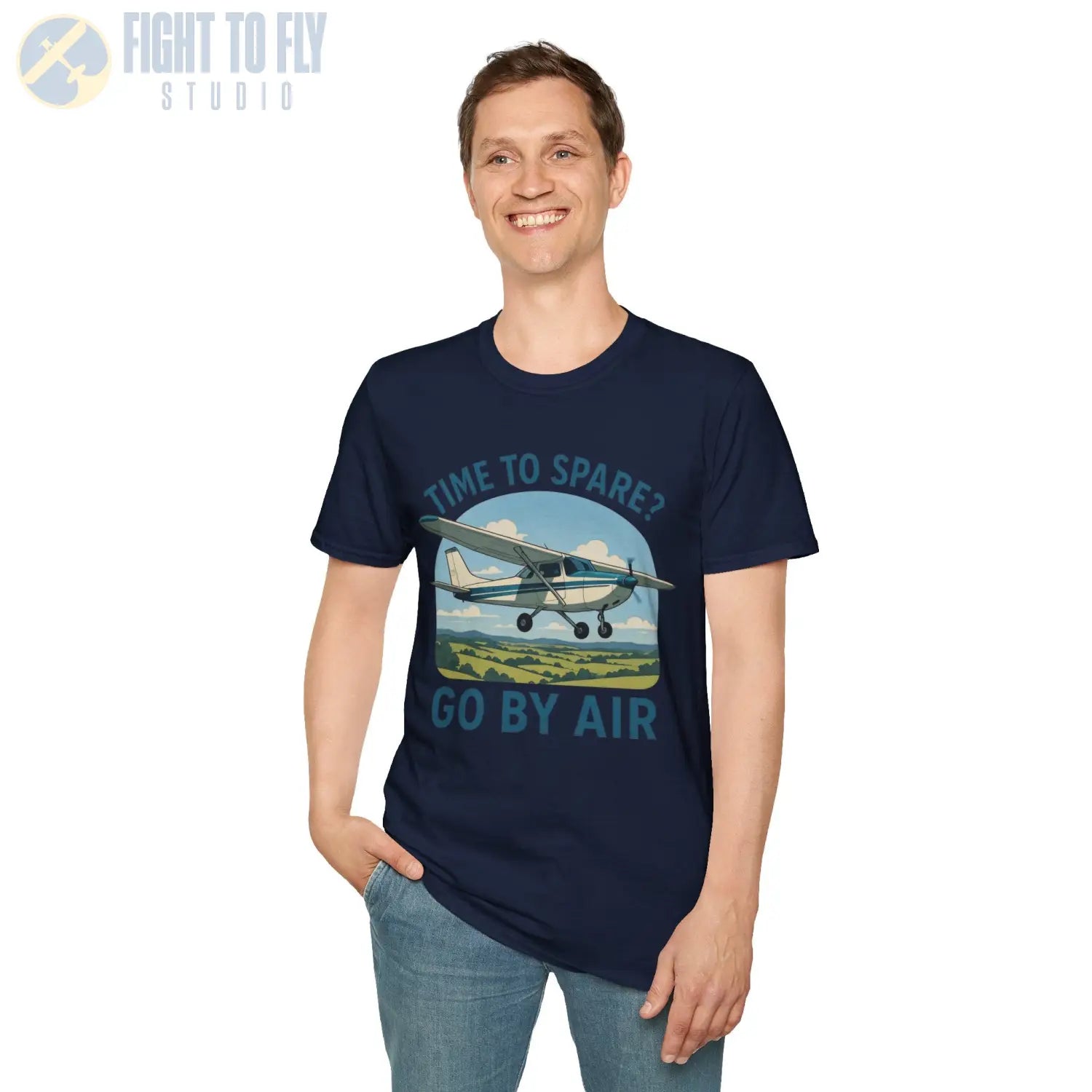 Time to Spare? Go by Air Cessna 172 T Shirt Pilot gifts WWII warbird t shirt