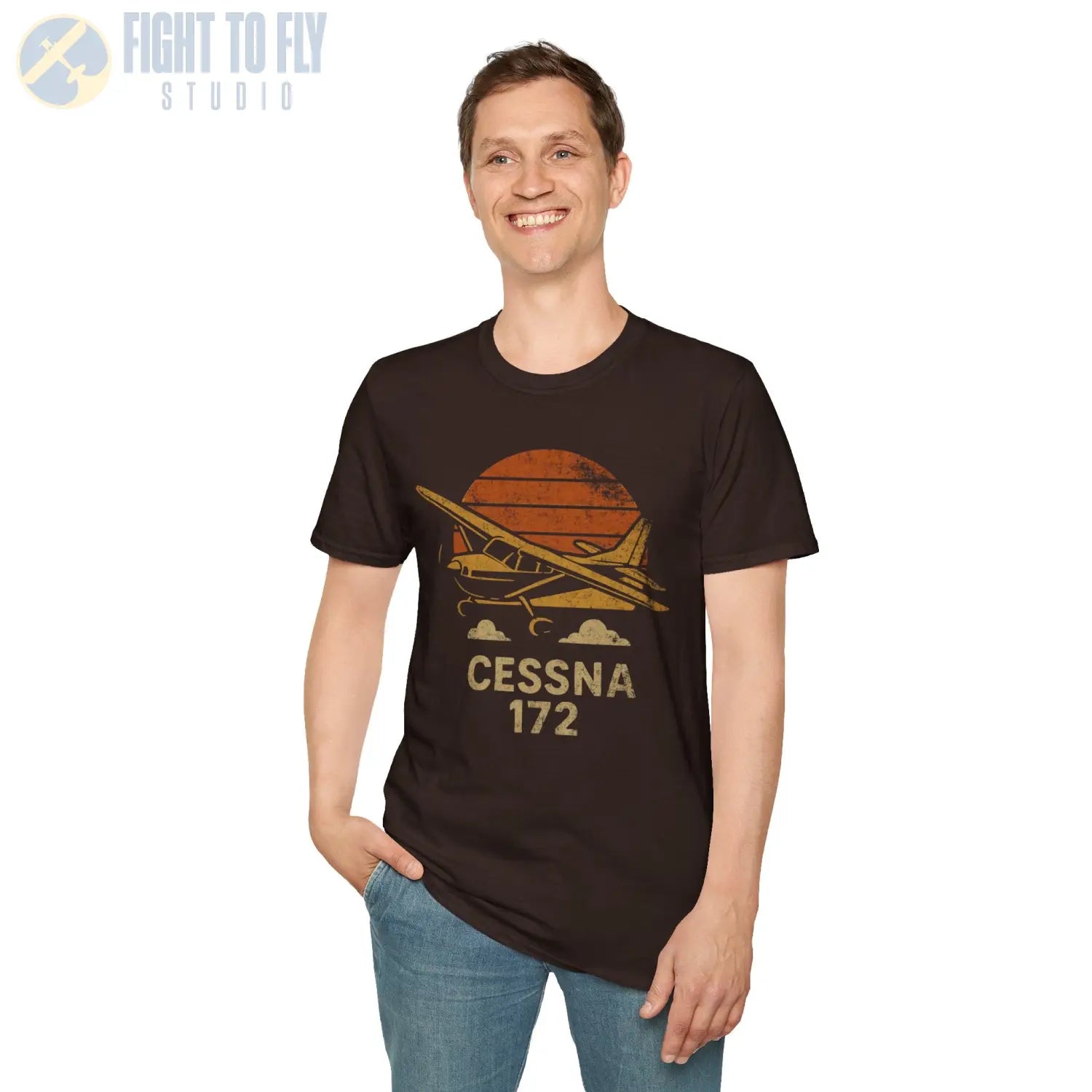 Cessna 172 “Retro Heritage” T-Shirt - Pilot gifts - WWII warbird t-shirt