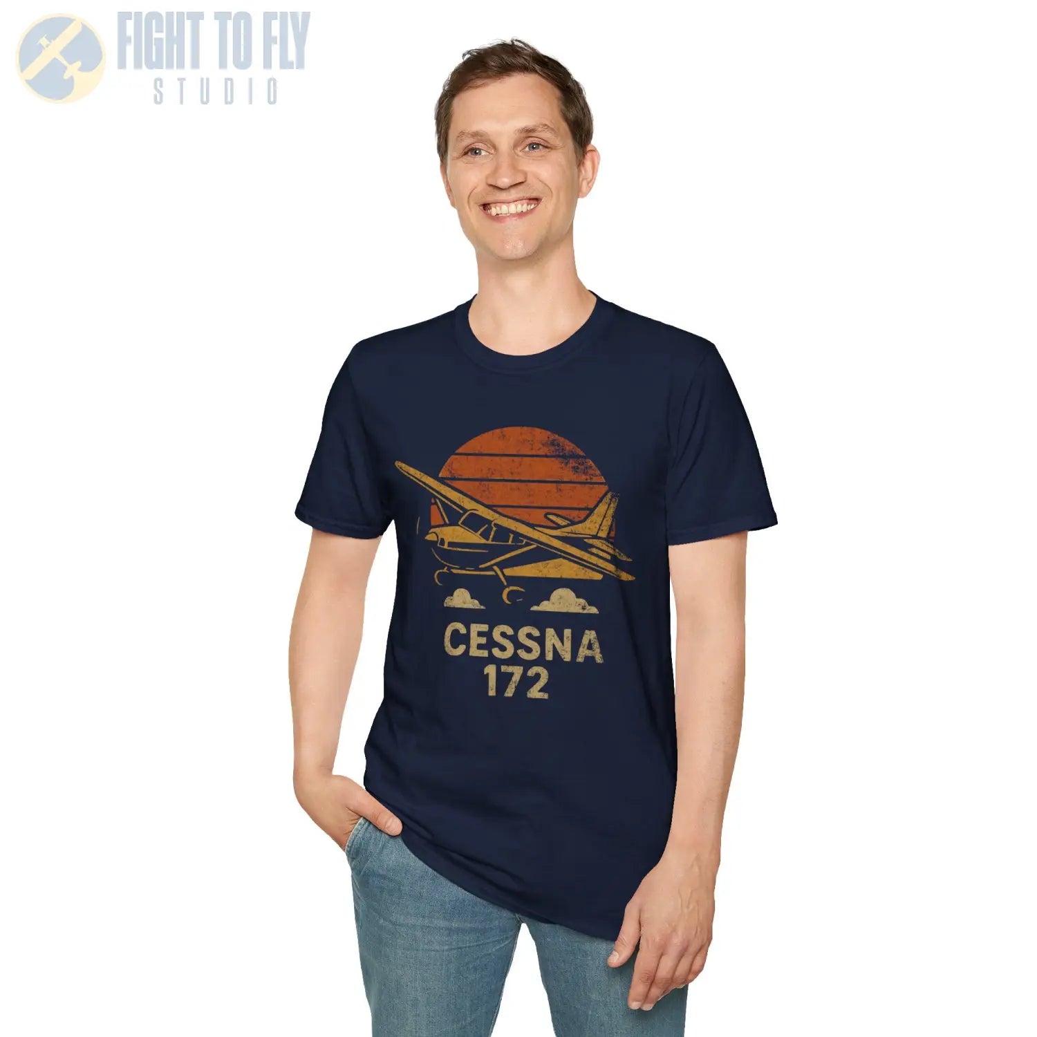 Cessna 172 “Retro Heritage” T-Shirt - Pilot gifts - WWII warbird t-shirt