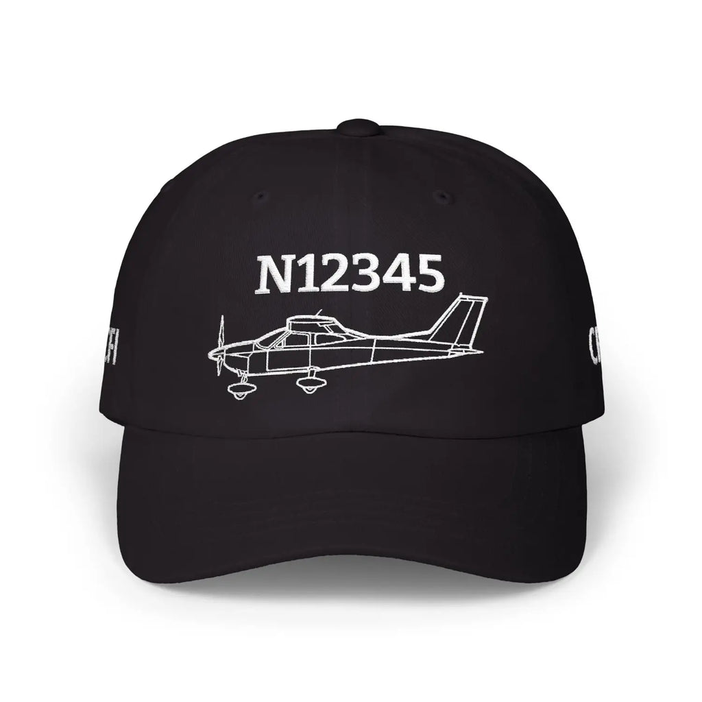 Cessna 177FG Hat — Personalized with Tail Number & Custom Text - Hats - Pilot gifts - WWII warbird t-shirt