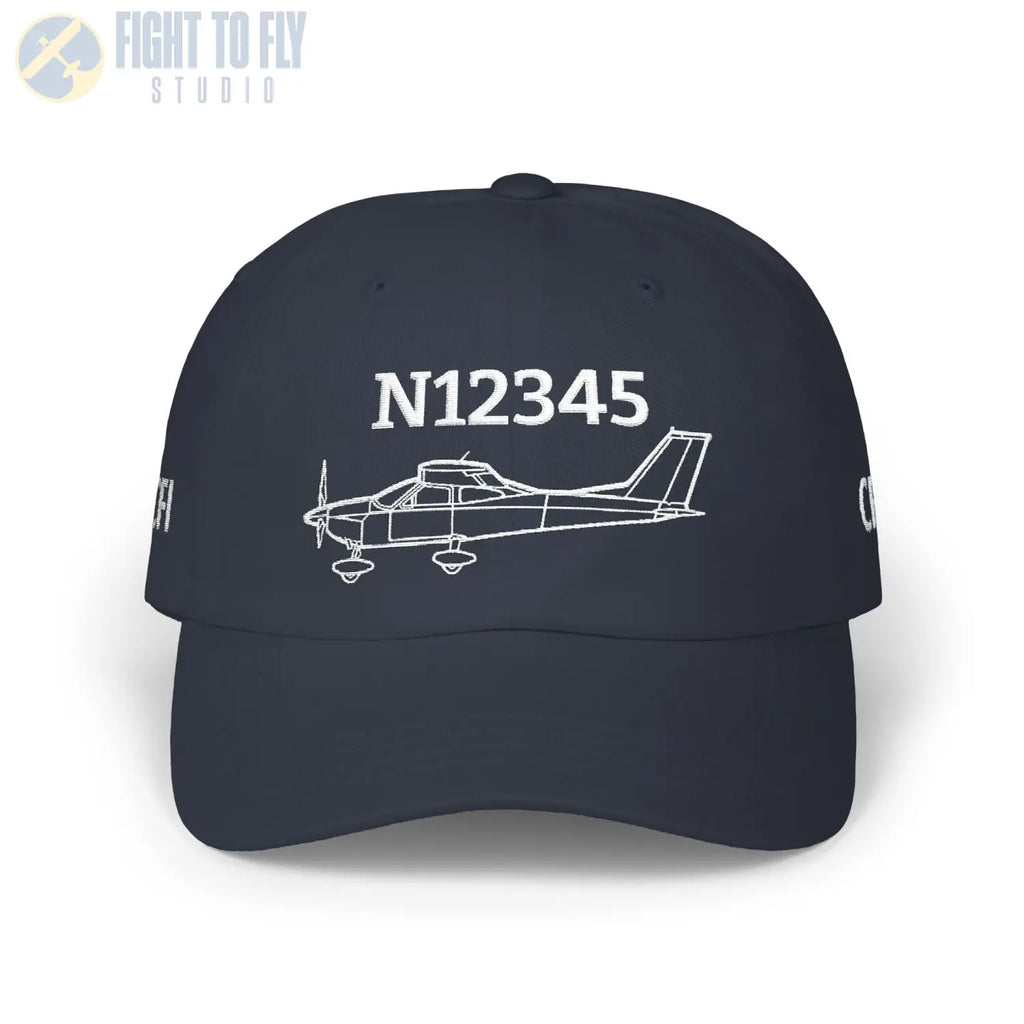 Cessna 177FG Hat — Personalized with Tail Number & Custom Text - Hats - Pilot gifts - WWII warbird t-shirt