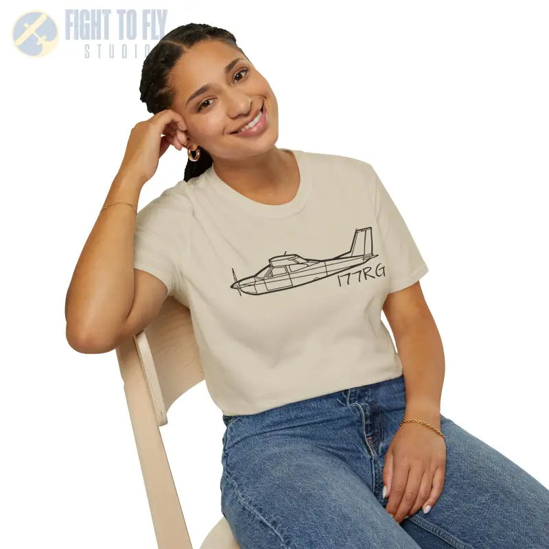 Cessna 177RG T-Shirt – Retractable-Gear High-Wing Speedster Tee - Pilot gifts - WWII warbird t-shirt