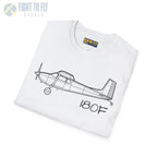 Cessna 180F - T-Shirt - Pilot gifts - WWII warbird t-shirt