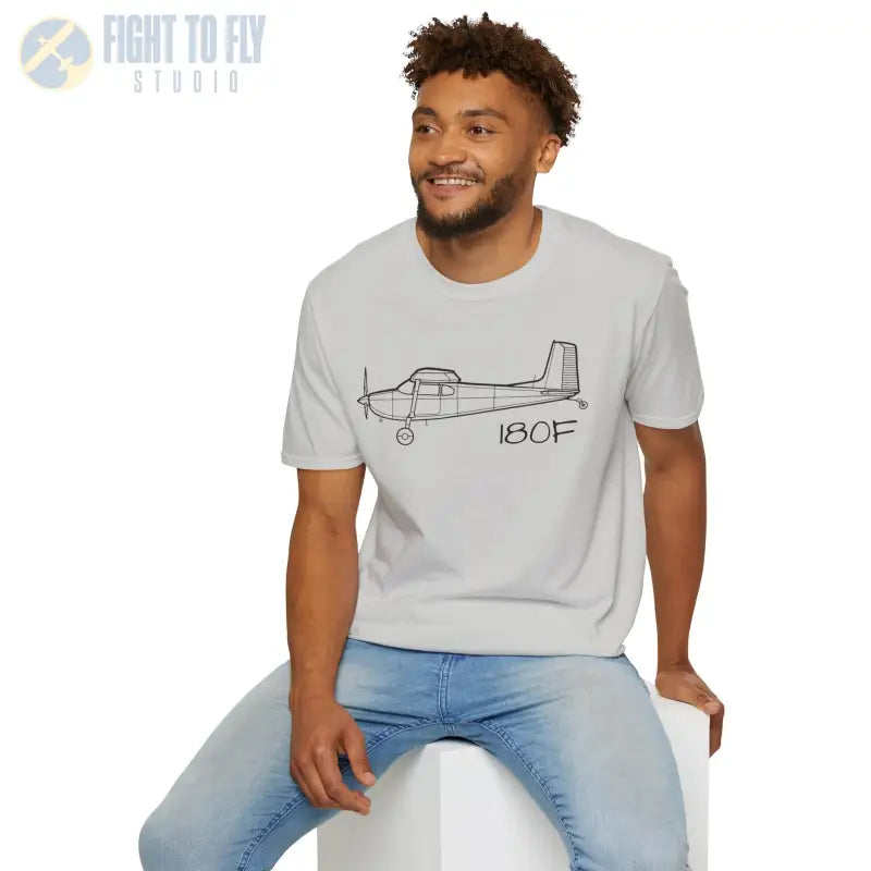 Cessna 180F T-Shirt – Classic Taildragger Bushplane Tee - Pilot gifts - WWII warbird t-shirt