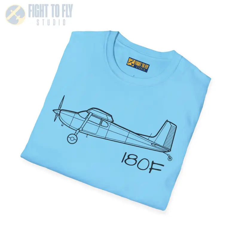 Cessna 180F T-Shirt – Classic Taildragger Bushplane Tee - Pilot gifts - WWII warbird t-shirt
