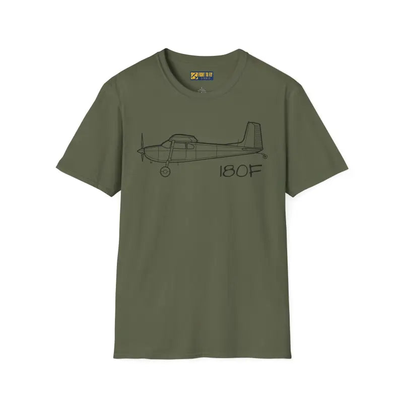 Cessna 180F T-Shirt – Classic Taildragger Bushplane Tee - Pilot gifts - WWII warbird t-shirt