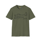Cessna 185F Floatplane T-Shirt - Pilot gifts - WWII warbird t-shirt
