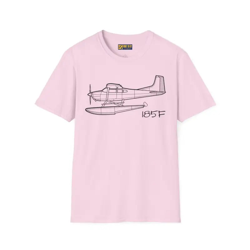 Cessna 185F Floatplane T-Shirt – Bush Plane on Floats Aviation Tee - Pilot gifts - WWII warbird t-shirt