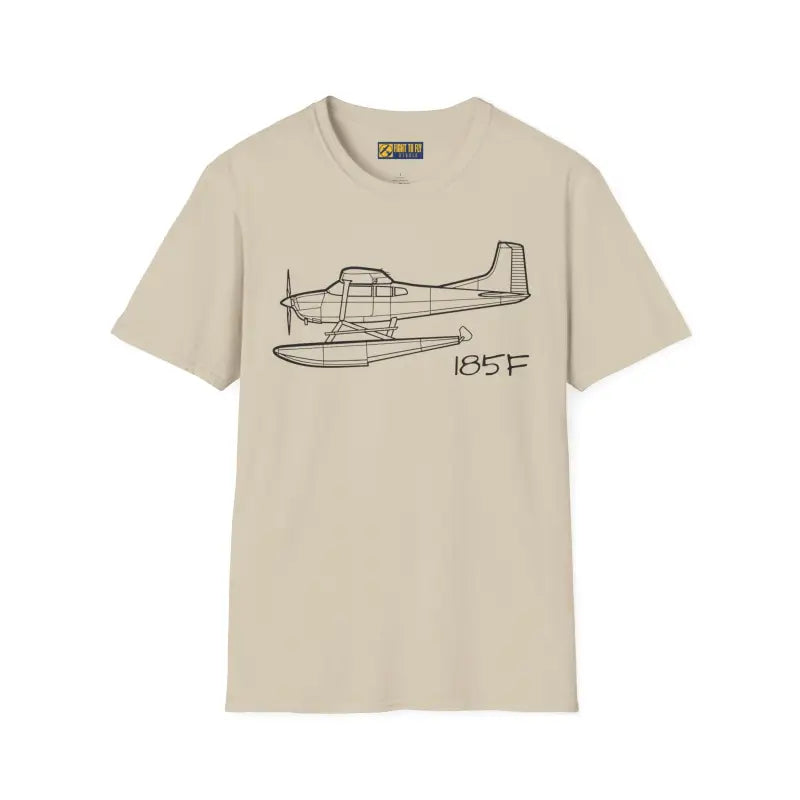 Cessna 185F Floatplane T-Shirt – Bush Plane on Floats Aviation Tee - Pilot gifts - WWII warbird t-shirt
