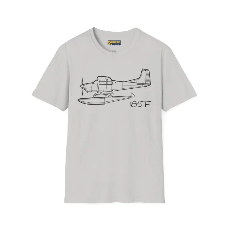Cessna 185F Floatplane T-Shirt – Bush Plane on Floats Aviation Tee - Pilot gifts - WWII warbird t-shirt