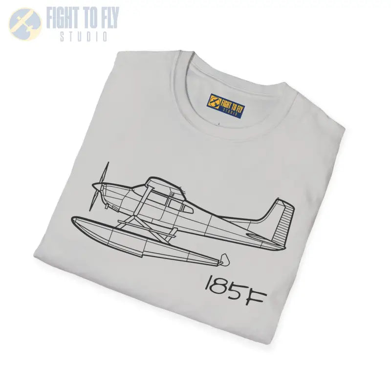 Cessna 185F Floatplane T-Shirt – Bush Plane on Floats Aviation Tee - Pilot gifts - WWII warbird t-shirt