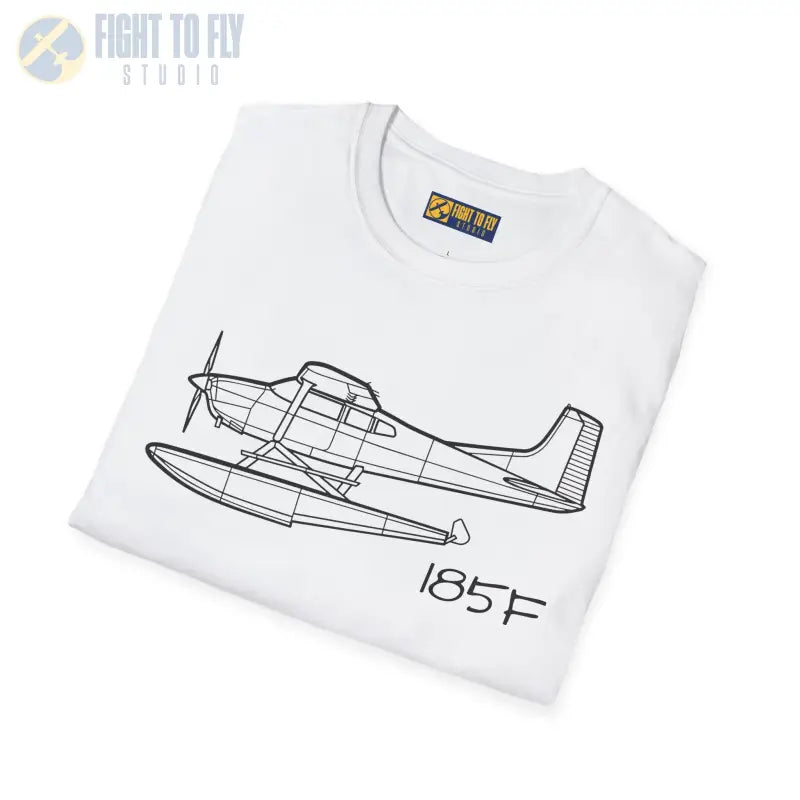 Cessna 185F Floatplane T-Shirt – Bush Plane on Floats Aviation Tee - Pilot gifts - WWII warbird t-shirt