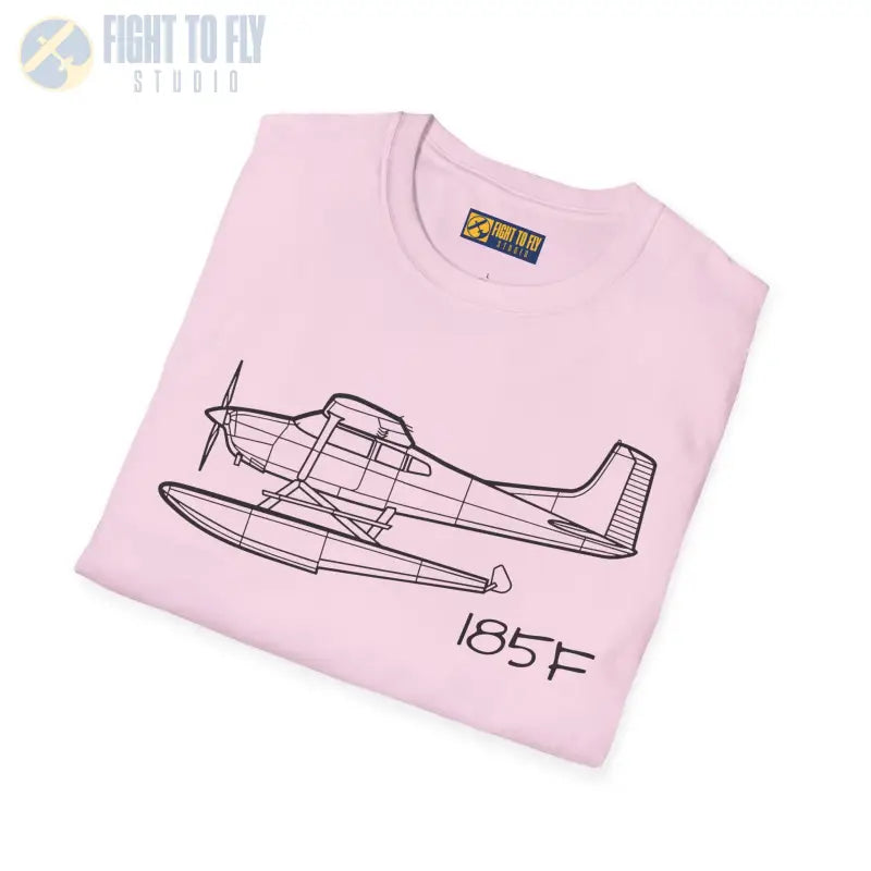 Cessna 185F Floatplane T-Shirt – Bush Plane on Floats Aviation Tee - Pilot gifts - WWII warbird t-shirt