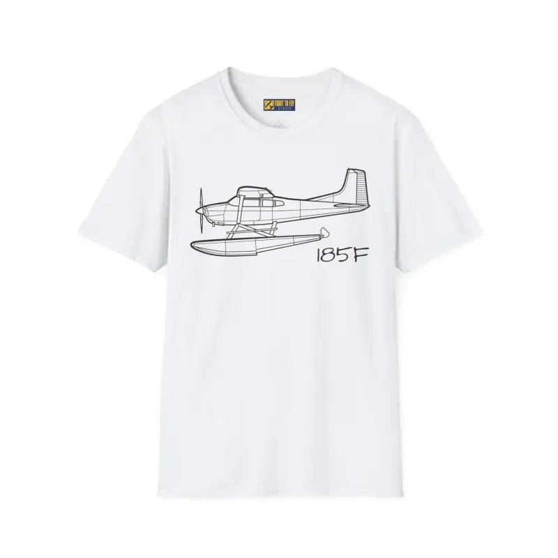 Cessna 185F Floatplane T-Shirt – Bush Plane on Floats Aviation Tee - Pilot gifts - WWII warbird t-shirt