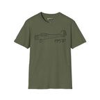 Cessna 195F T-Shirt - Pilot gifts - WWII warbird t-shirt
