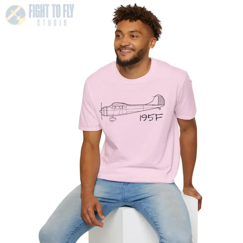 Cessna 195F T-Shirt – Radial Engine Taildragger Executive Classic Tee - Pilot gifts - WWII warbird t-shirt