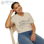 Cessna 206 Floatplane T-Shirt - Pilot gifts - WWII warbird t-shirt