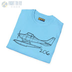 Cessna 206 Floatplane T-Shirt - Pilot gifts - WWII warbird t-shirt