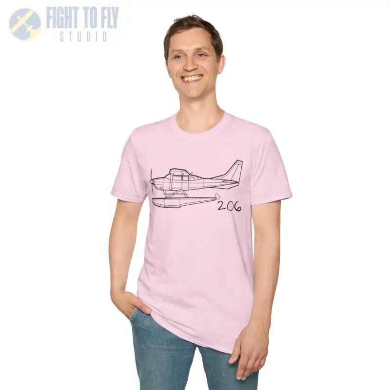 Cessna 206 Floatplane T-Shirt - Pilot gifts - WWII warbird t-shirt