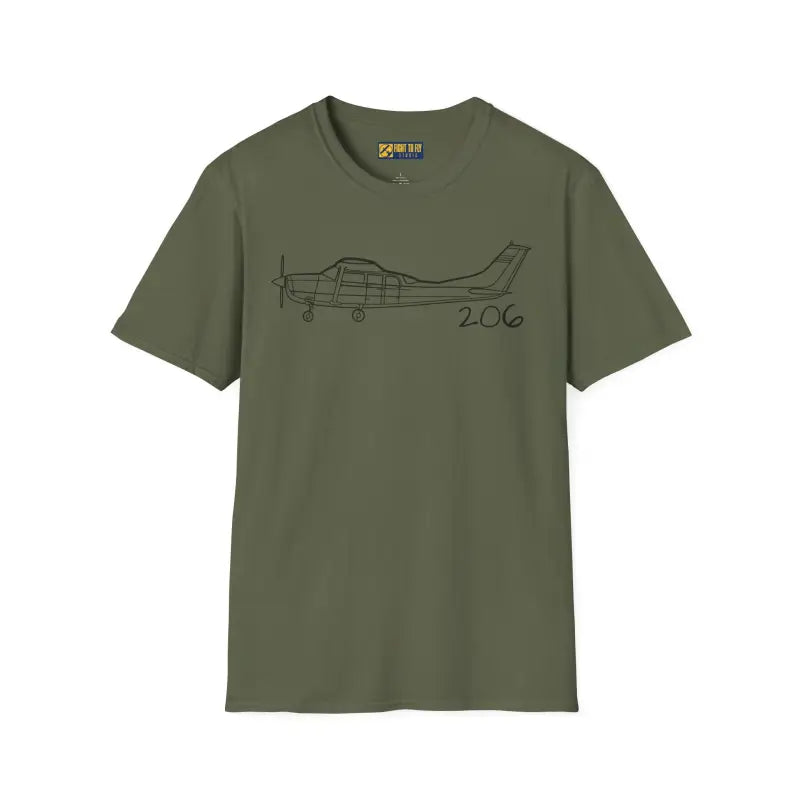 Cessna 206 T-Shirt - Pilot gifts - WWII warbird t-shirt