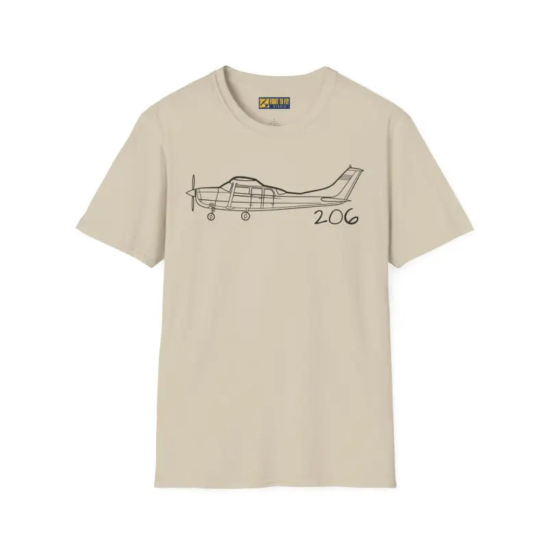 Cessna 206 T-Shirt - Pilot gifts - WWII warbird t-shirt