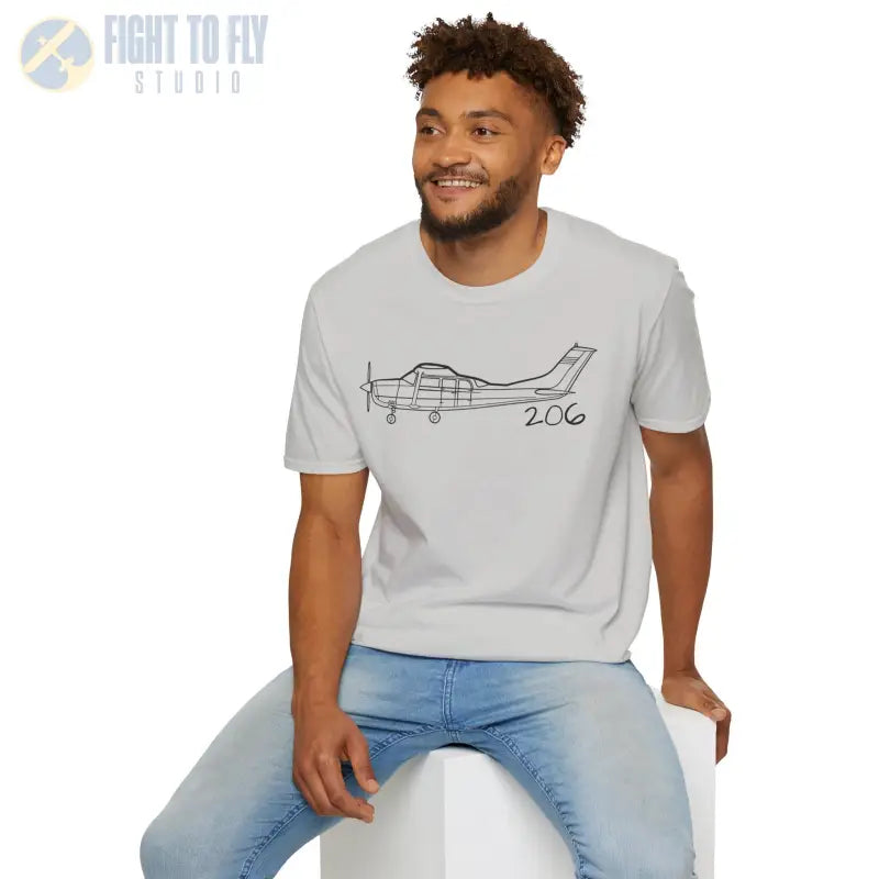 Cessna 206 T-Shirt – High-Wing Six-Seat Utility Aircraft Tee - Pilot gifts - WWII warbird t-shirt