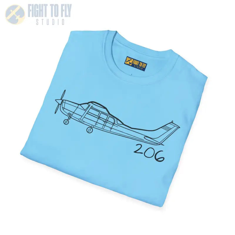 Cessna 206 T-Shirt – High-Wing Six-Seat Utility Aircraft Tee - Pilot gifts - WWII warbird t-shirt