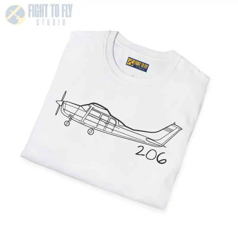 Cessna 206 T-Shirt – High-Wing Six-Seat Utility Aircraft Tee - Pilot gifts - WWII warbird t-shirt