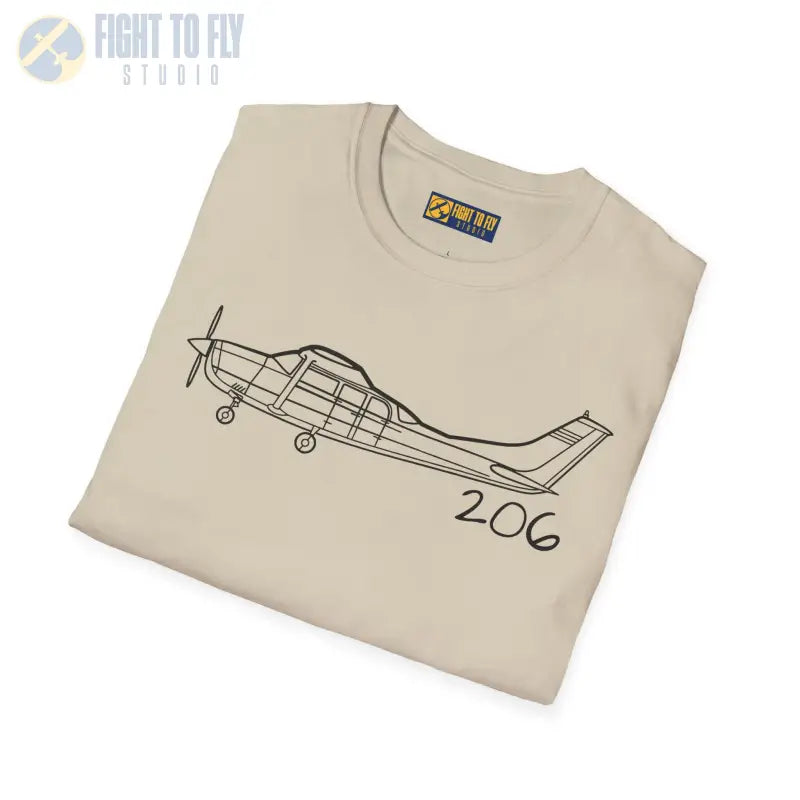 Cessna 206 T-Shirt – High-Wing Six-Seat Utility Aircraft Tee - Pilot gifts - WWII warbird t-shirt