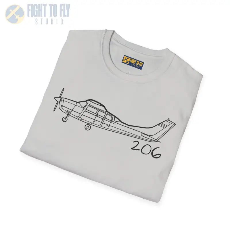 Cessna 206 T-Shirt – High-Wing Six-Seat Utility Aircraft Tee - Pilot gifts - WWII warbird t-shirt