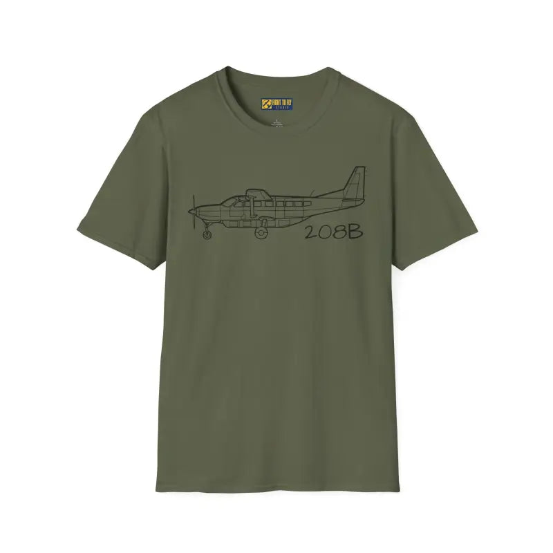 Cessna 208 T-Shirt – Single Turboprop Workhorse Tee for Adventure Pilots - Pilot gifts - WWII warbird t-shirt