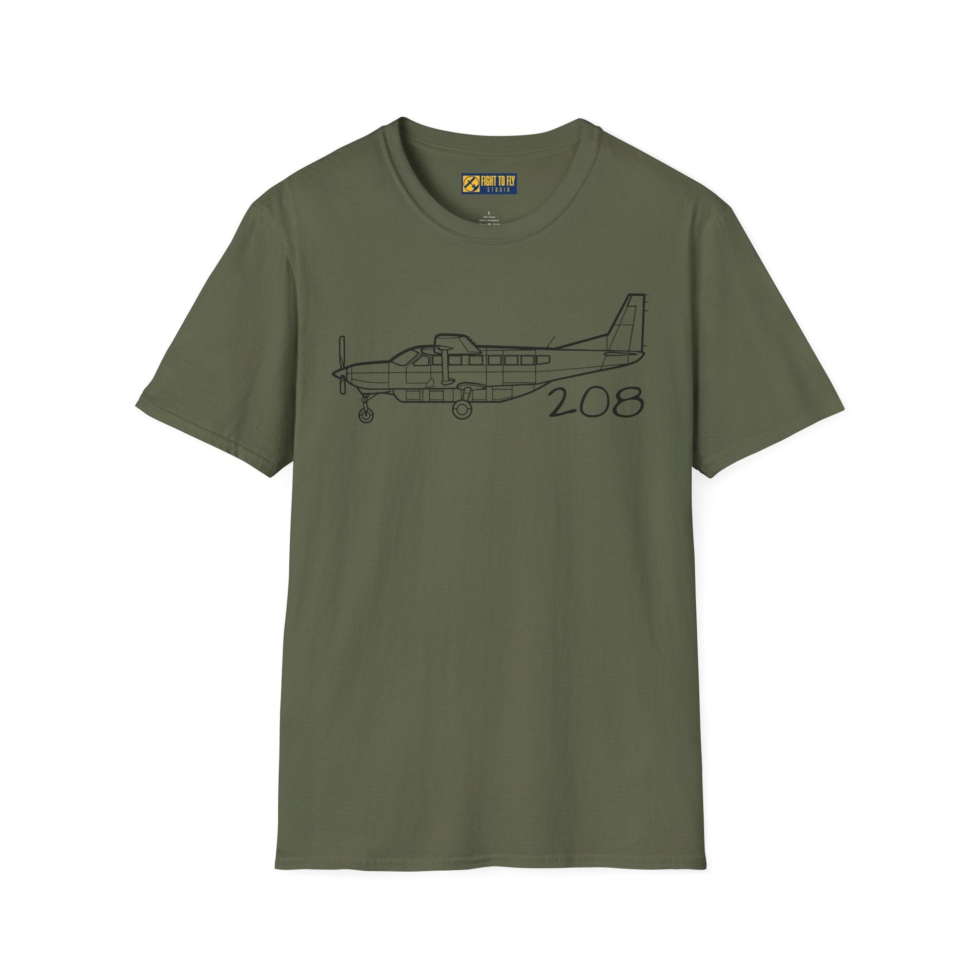 Cessna 208B T-Shirt – Utility Turboprop Bush Plane Tee for Backcountry Flyers - Gifts pilots - Aviation apparel
