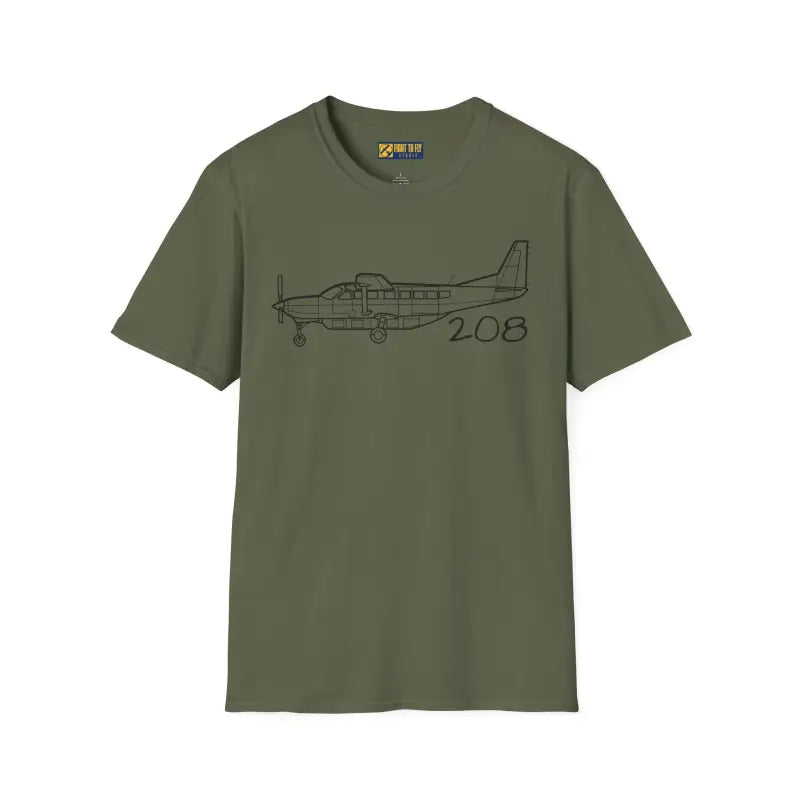 Cessna 208B T-Shirt – Utility Turboprop Bush Plane Tee for Backcountry Flyers - Pilot gifts - WWII warbird t-shirt