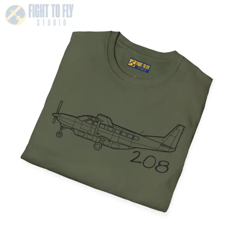 Cessna 208B T-Shirt – Utility Turboprop Bush Plane Tee for Backcountry Flyers - Pilot gifts - WWII warbird t-shirt