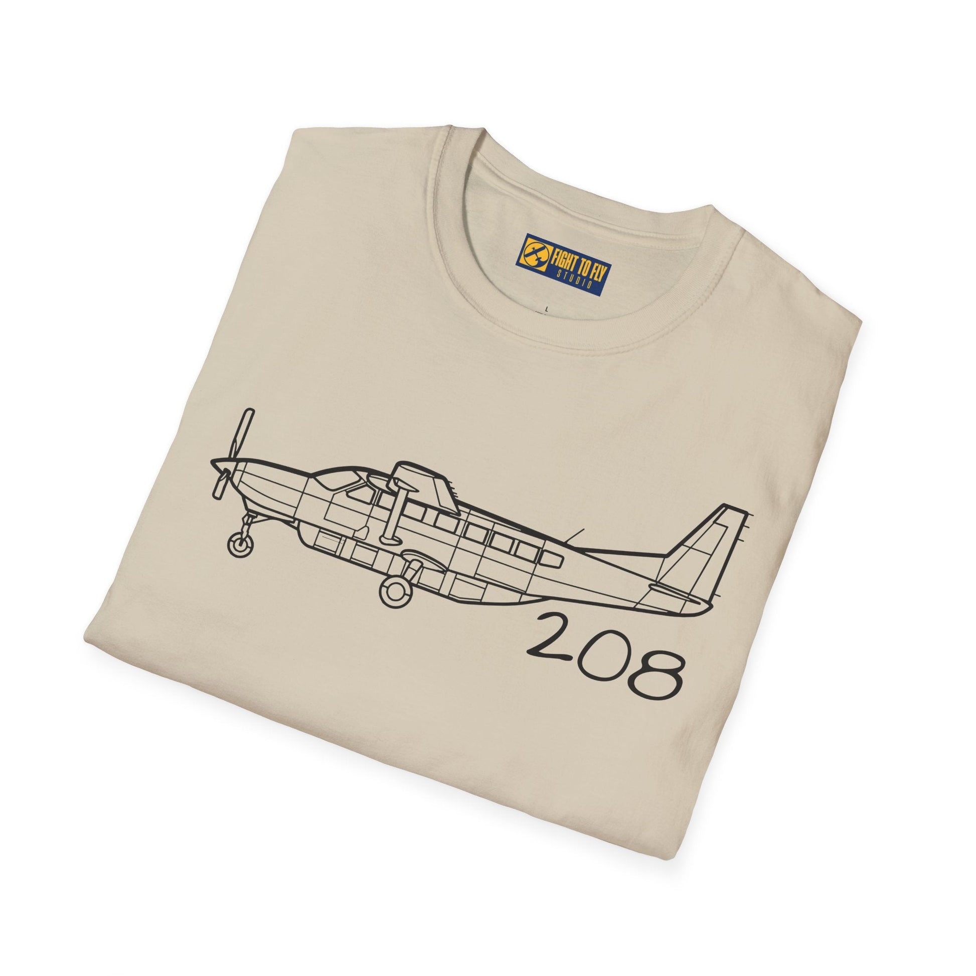 Cessna 208B T-Shirt – Utility Turboprop Bush Plane Tee for Backcountry Flyers - Gifts pilots - Aviation apparel
