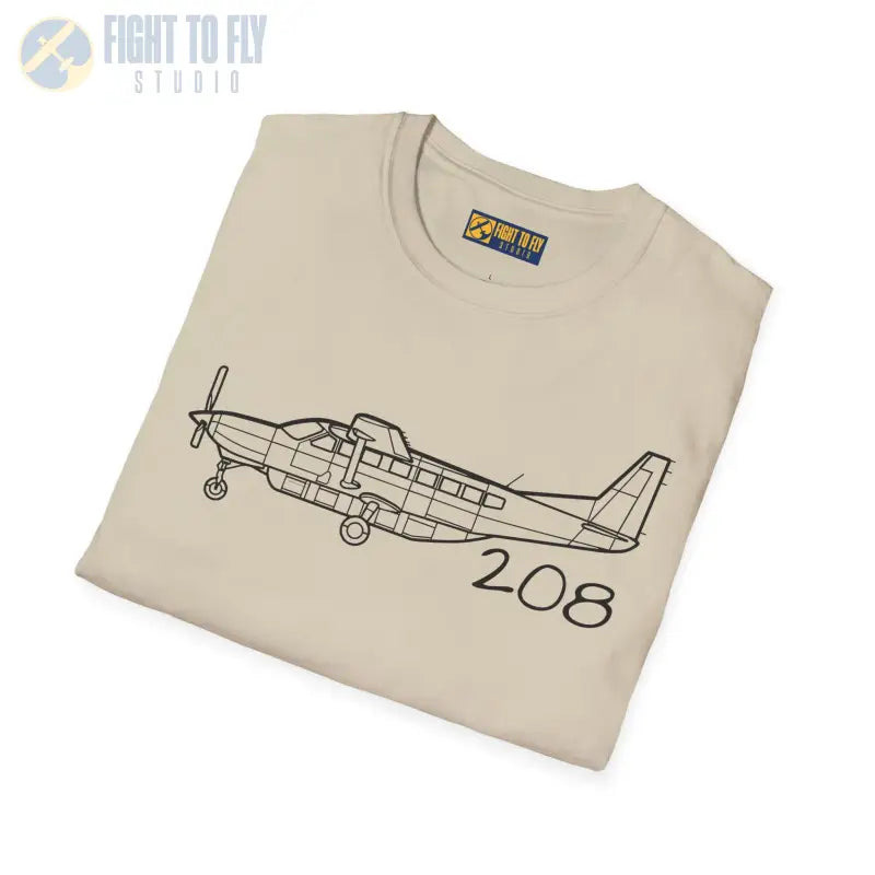 Cessna 208B T-Shirt – Utility Turboprop Bush Plane Tee for Backcountry Flyers - Pilot gifts - WWII warbird t-shirt