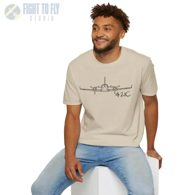 Cessna 421C T-Shirt – Pressurized Twin Cabin-Class Aircraft Tee - Pilot gifts - WWII warbird t-shirt
