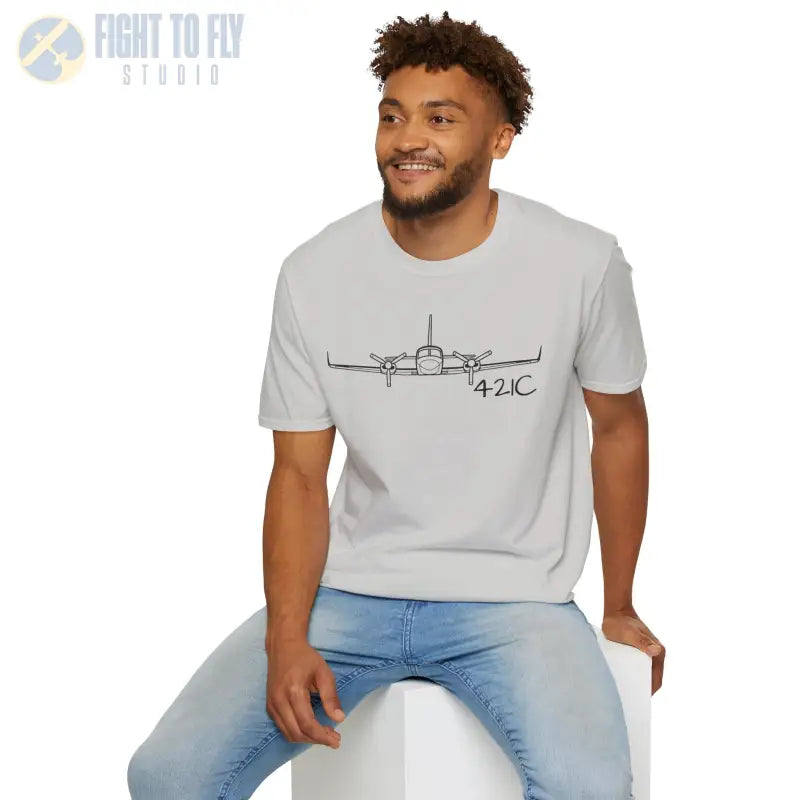 Cessna 421C T-Shirt – Pressurized Twin Cabin-Class Aircraft Tee - Pilot gifts - WWII warbird t-shirt