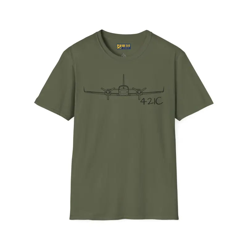 Cessna 421C T-Shirt – Pressurized Twin Cabin-Class Aircraft Tee - Pilot gifts - WWII warbird t-shirt