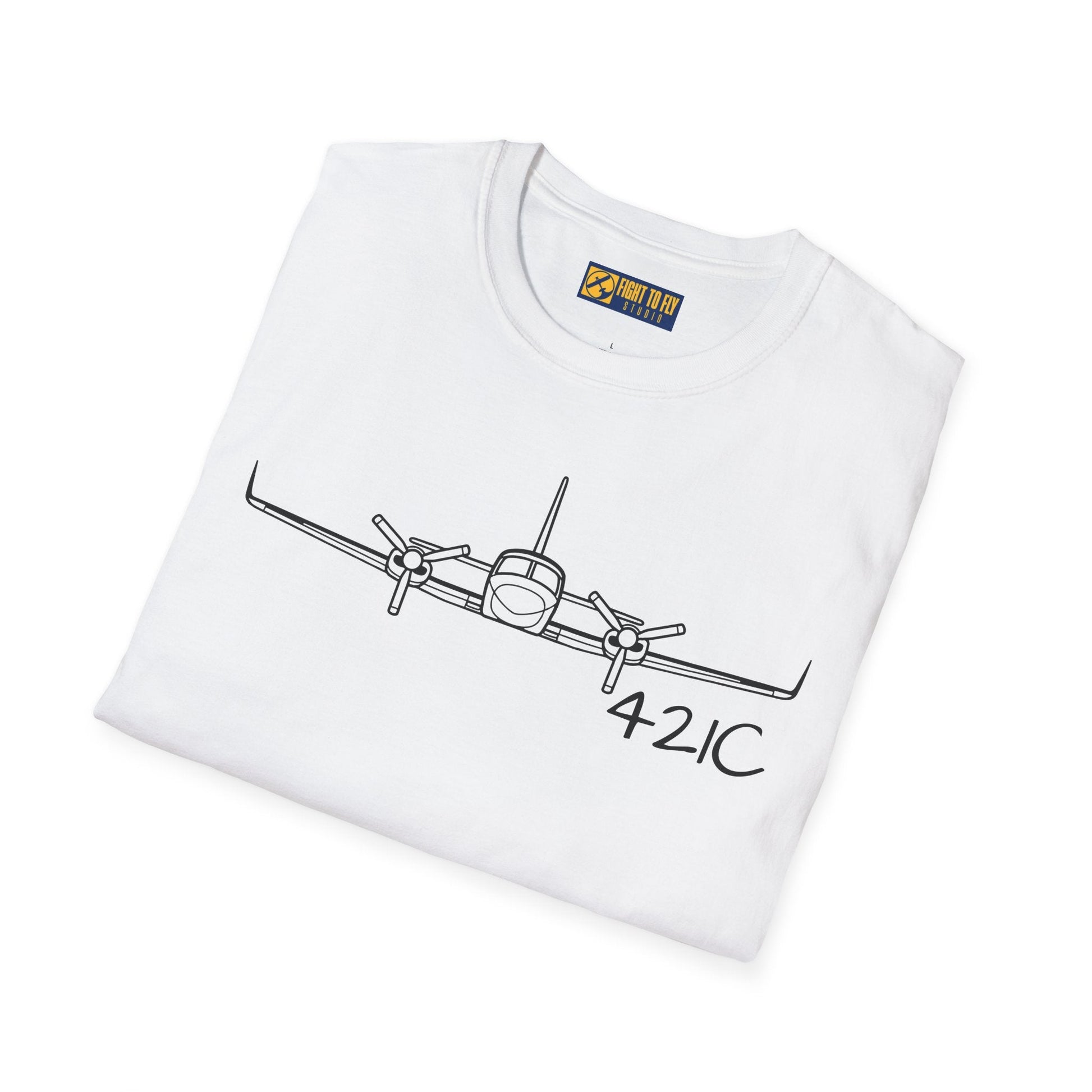 Cessna 421C T-Shirt – Pressurized Twin Cabin-Class Aircraft Tee - Gifts for pilots - Aviation apparel