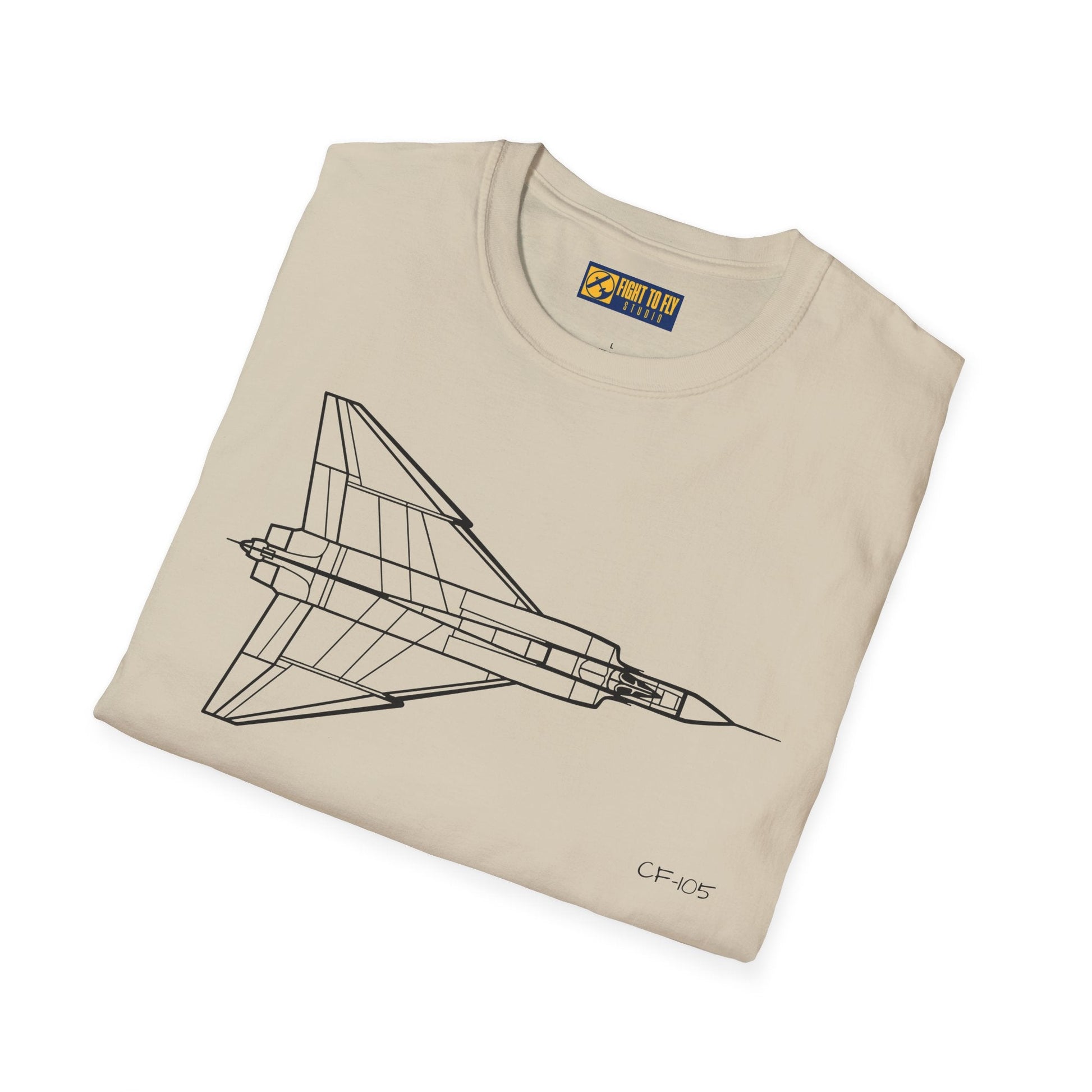 CF-105 T-Shirt – Avro Arrow Supersonic Interceptor Aviation Tee - Pilot gifts - WWII warbird t-shirt