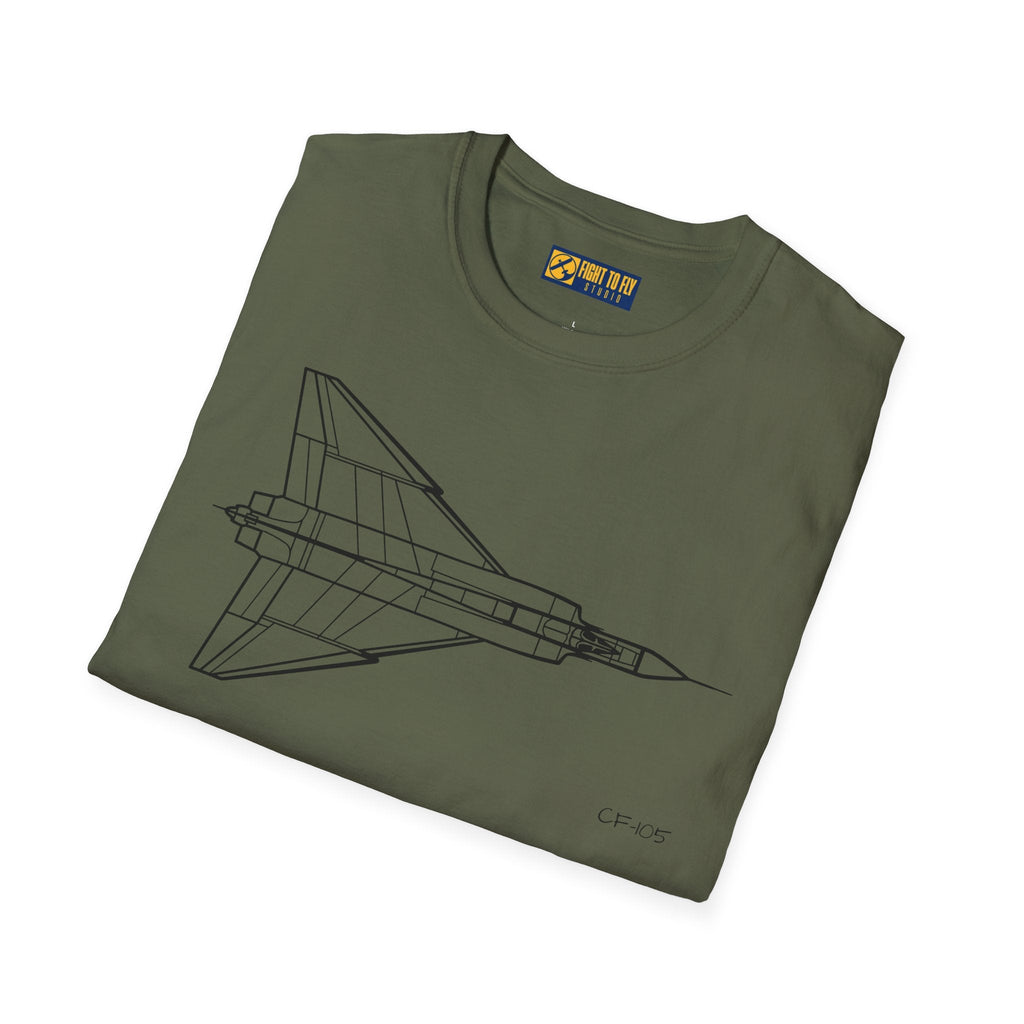 CF-105 T-Shirt – Avro Arrow Supersonic Interceptor Aviation Tee - Pilot gifts - WWII warbird t-shirt